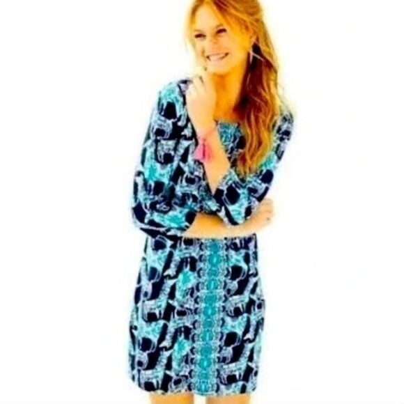 Lilly Pulitzer Alpaca My Bags Bay Dress size XS - Picture 1 of 9